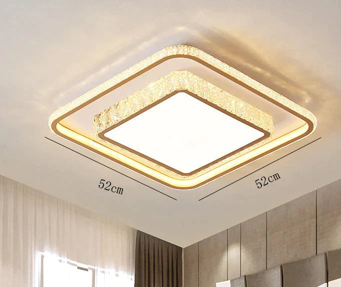 Living Room Lamp Simple Atmosphere LED Ceiling Crystal Bedroom Lamp