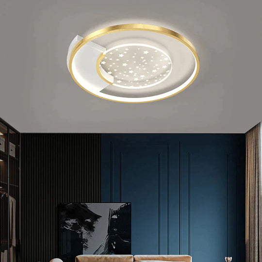 Living Room Lamp Star Ceiling Simple Modern Light Luxury Hall Creative Master Bedroom Round / Small