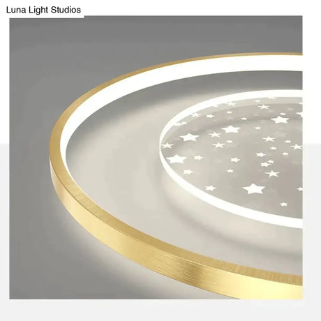 Living Room Lamp Star Ceiling Lamp Simple Modern Light Luxury Hall Lamp Creative Master Bedroom Room Lamp Ceiling