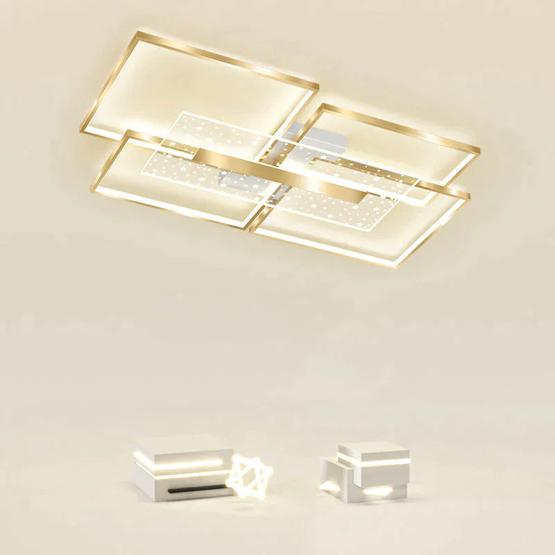 Living Room Lamp Star Ceiling Simple Modern Light Luxury Hall Creative Master Bedroom Rectangle /
