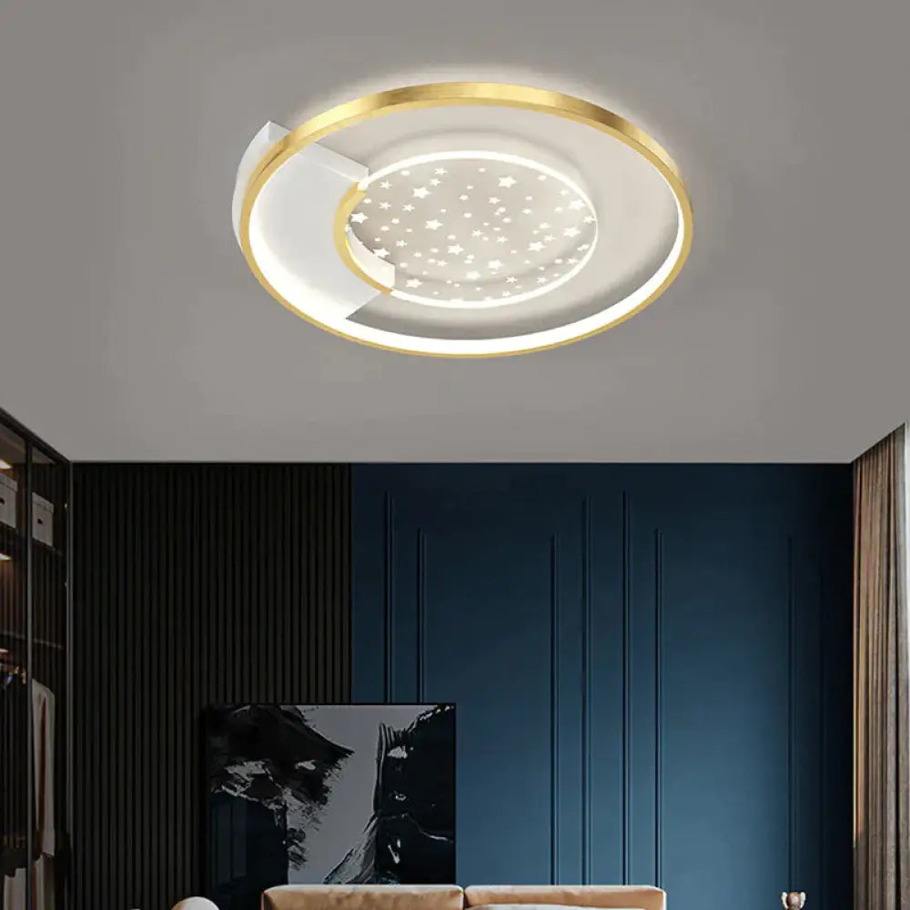 Living Room Lamp Star Ceiling Simple Modern Light Luxury Hall Creative Master Bedroom Round / Small