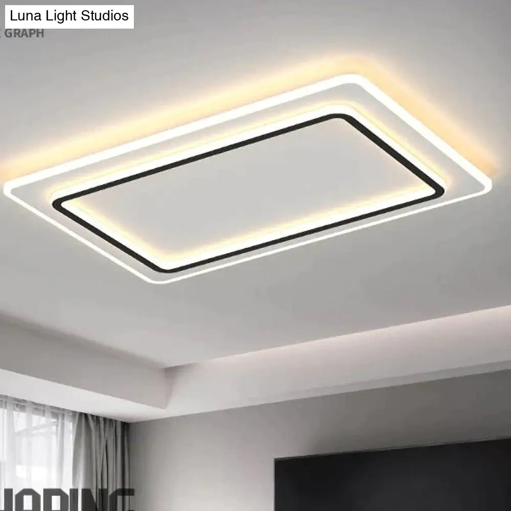 Living Room Lamps Modern Simple Atmosphere Rectangular Led Ceiling Lamp Ceiling