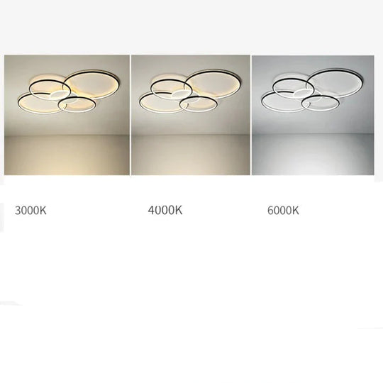 Living Room Main Lamp Atmospheric Hall Minimalist Circular Ring Indoor Ceiling