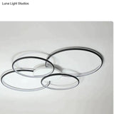Living Room Main Lamp Atmospheric Hall Lamp Minimalist Circular Ring Indoor Lamp Ceiling Lamp Ceiling