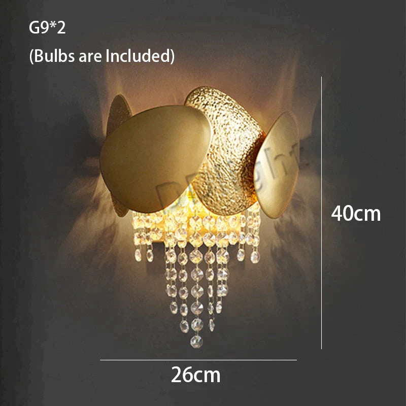 Lizzie - Crystal Luxury Tassels Led Ceiling Chandelier Wall Lamp / Cold White