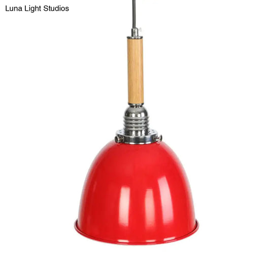 Lodge Style Bell Pendant With Adjustable Cord - 1 Light Warehouse Fixture