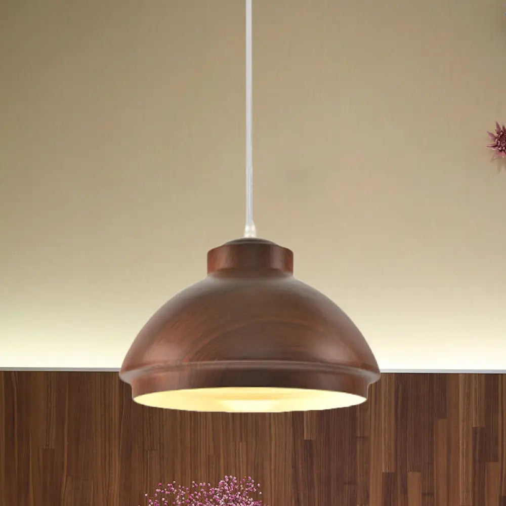 Loft Style Aluminum Hanging Pendant Light - Coffee/Green Bowl Shade For Dining Room Coffee