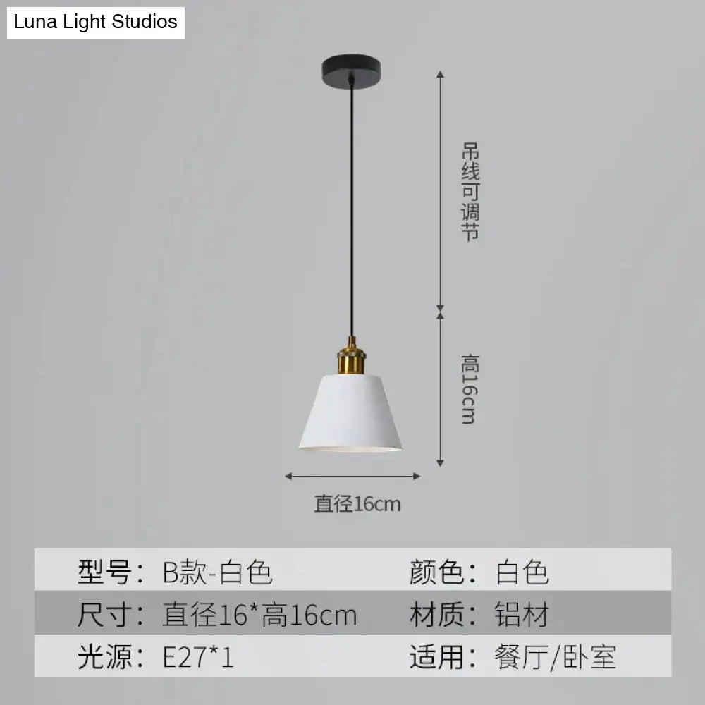 Loft Style Aluminum Pendant Lights Minimalist Modern Hanging E27 Lampshade Decor Restaurant Light