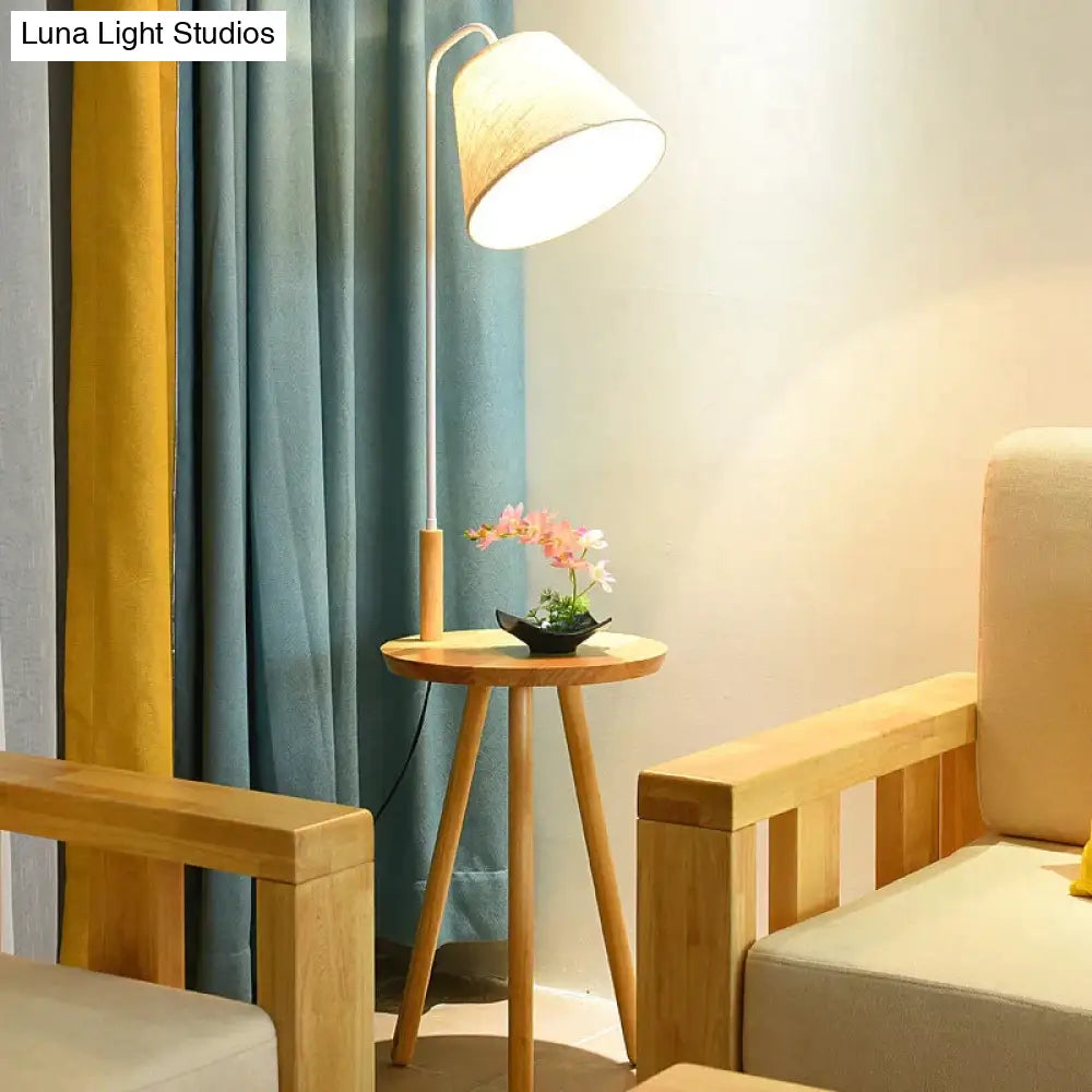 Log Floor Lamp Creative Living Room Sofa Coffee Table Study Balcony Personality Small Cloth Cover