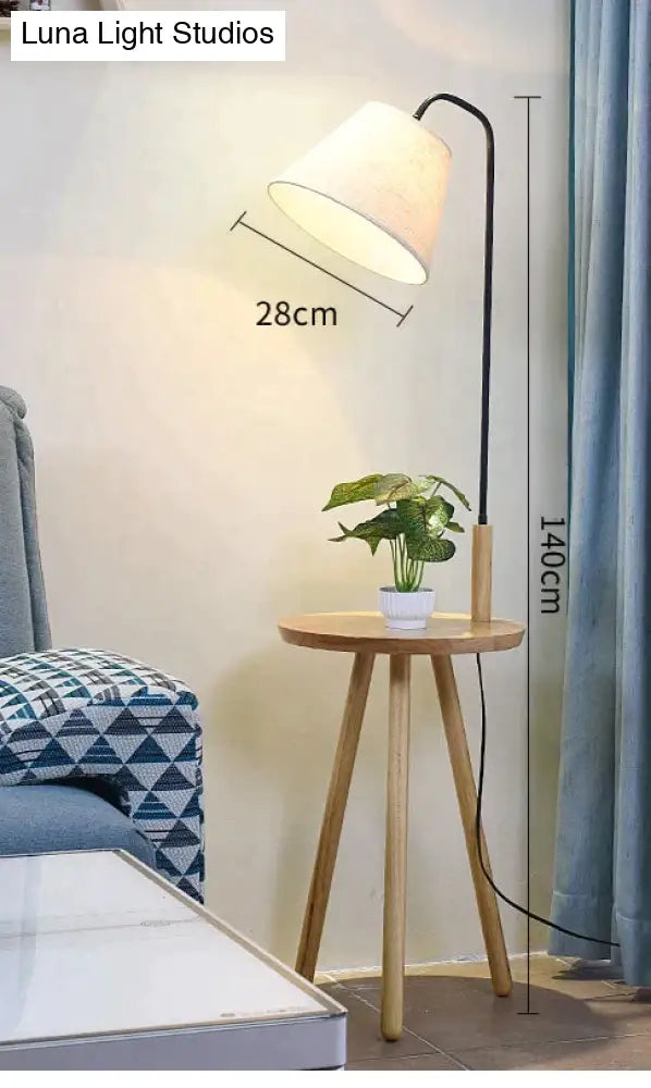 Log Floor Lamp Creative Living Room Sofa Coffee Table Study Balcony Personality Small Cloth Cover