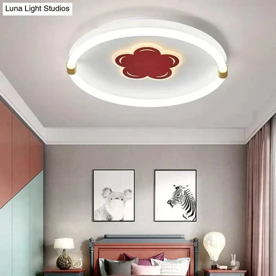 Lovely Creative Flower Room Led Ceiling Lamp