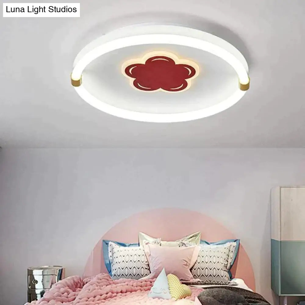 Lovely Creative Flower Room Led Ceiling Lamp