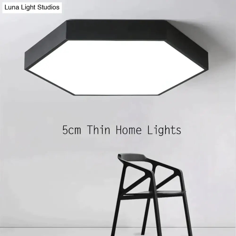 Luminaires Modern Led Ceiling Light For Living Room Bedroom Black&White Simple Mounted Home Lamps