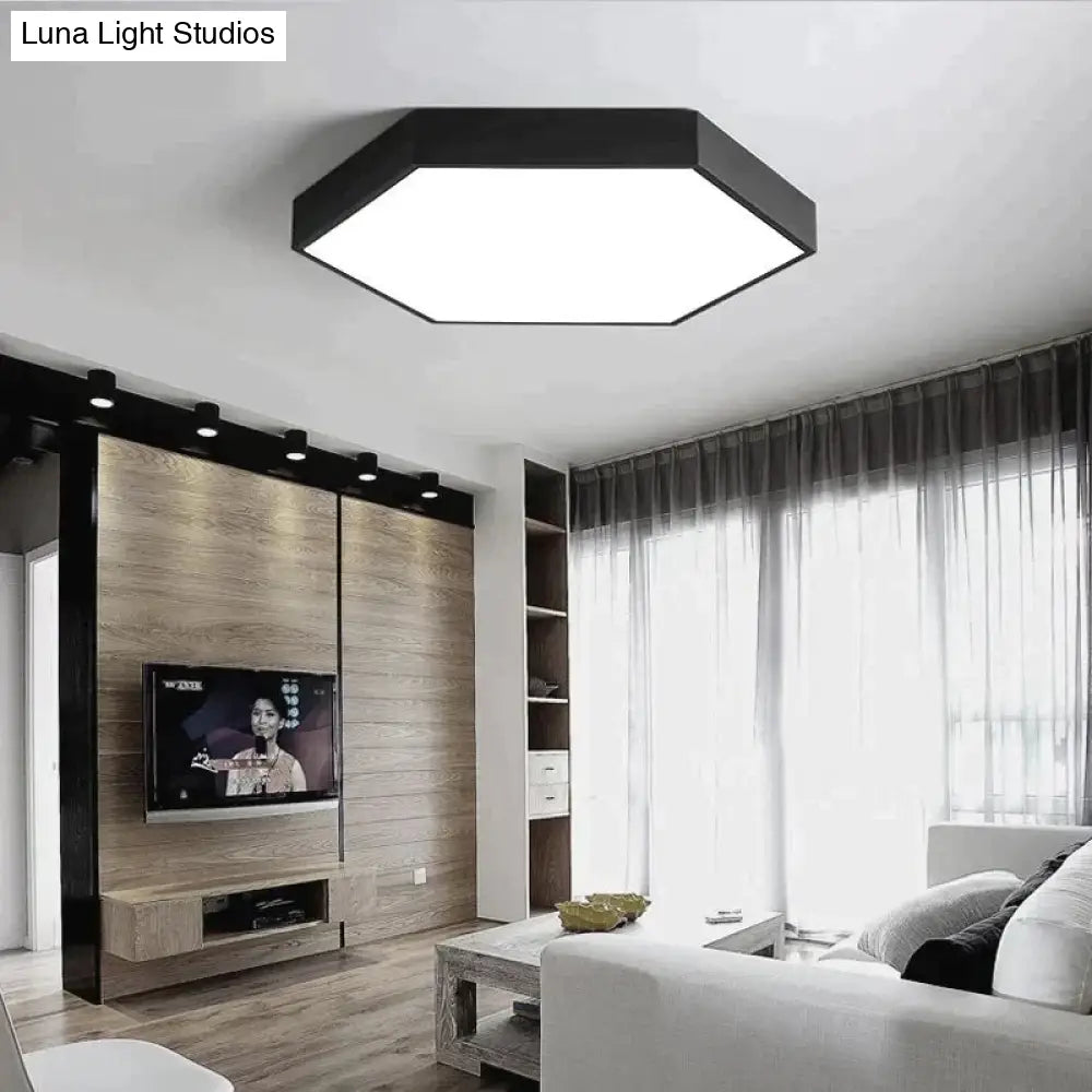 Luminaires Modern Led Ceiling Light For Living Room Bedroom Black&White Simple Mounted Home Lamps