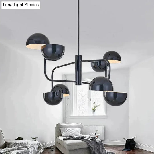 Luna - Creative Designer Nordic Scattered Hemisphere Chandelier For Living Room Dining Study Bedroom