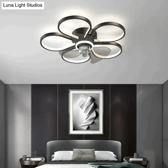 Luxury Ceiling Fan Lamp Bedroom Ultra-Thin Quiet Restaurant With Electric