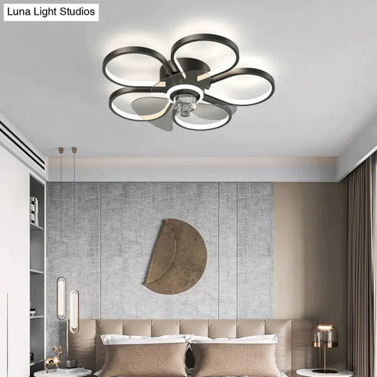 Luxury Ceiling Fan Lamp Bedroom Ultra-Thin Quiet Restaurant With Electric