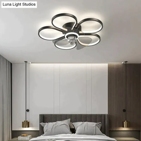 Luxury Ceiling Fan Lamp Bedroom Ultra-thin Quiet Restaurant Ceiling Lamp with Electric Fan Ceiling