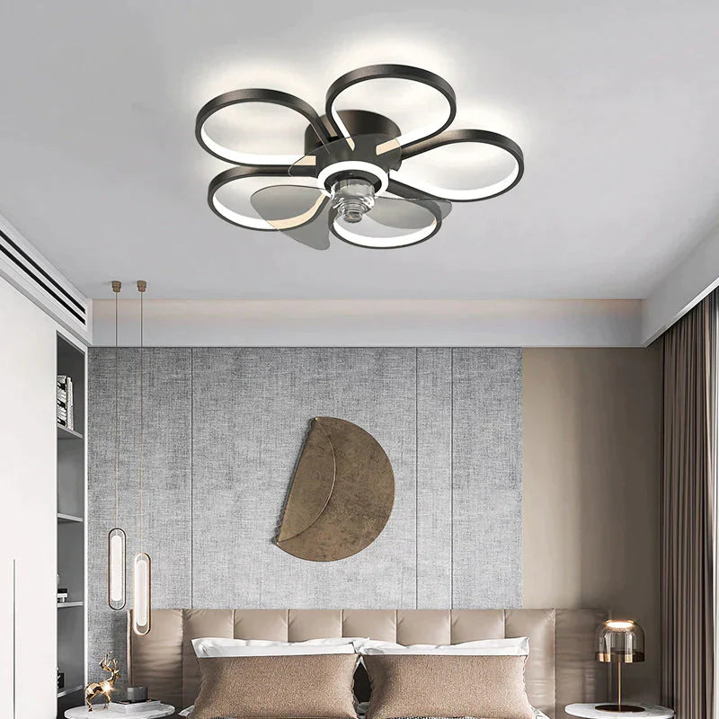 Luxury Ceiling Fan Lamp Bedroom Ultra-Thin Quiet Restaurant With Electric
