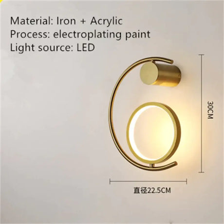 Luxury creative LED Bedside wall lamp A / Warm White (2700-3500K) Wall Light