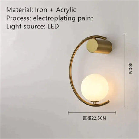 Luxury creative LED Bedside wall lamp I / Warm White (2700-3500K) Wall Light