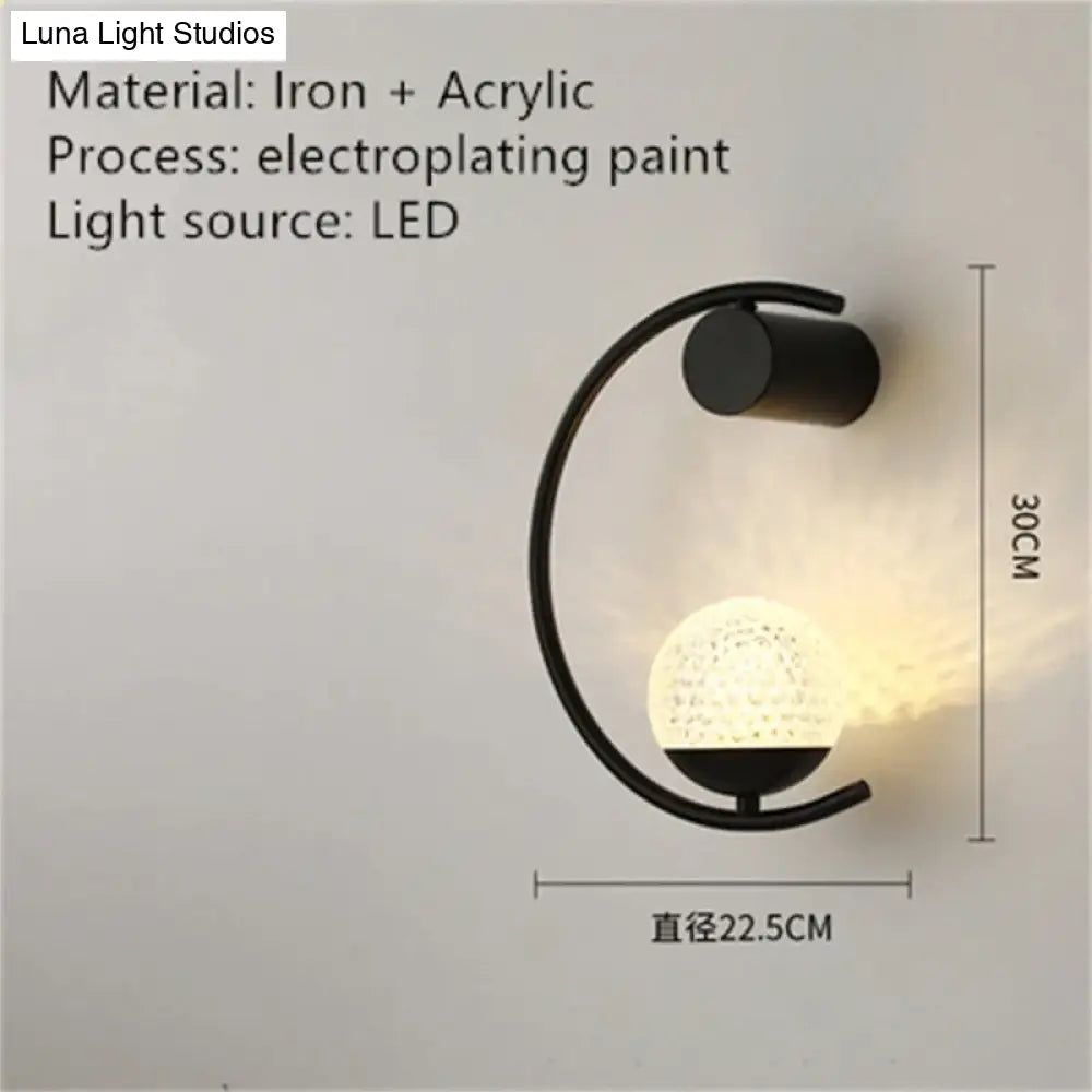 Luxury Creative Led Bedside Wall Lamp Wall Light