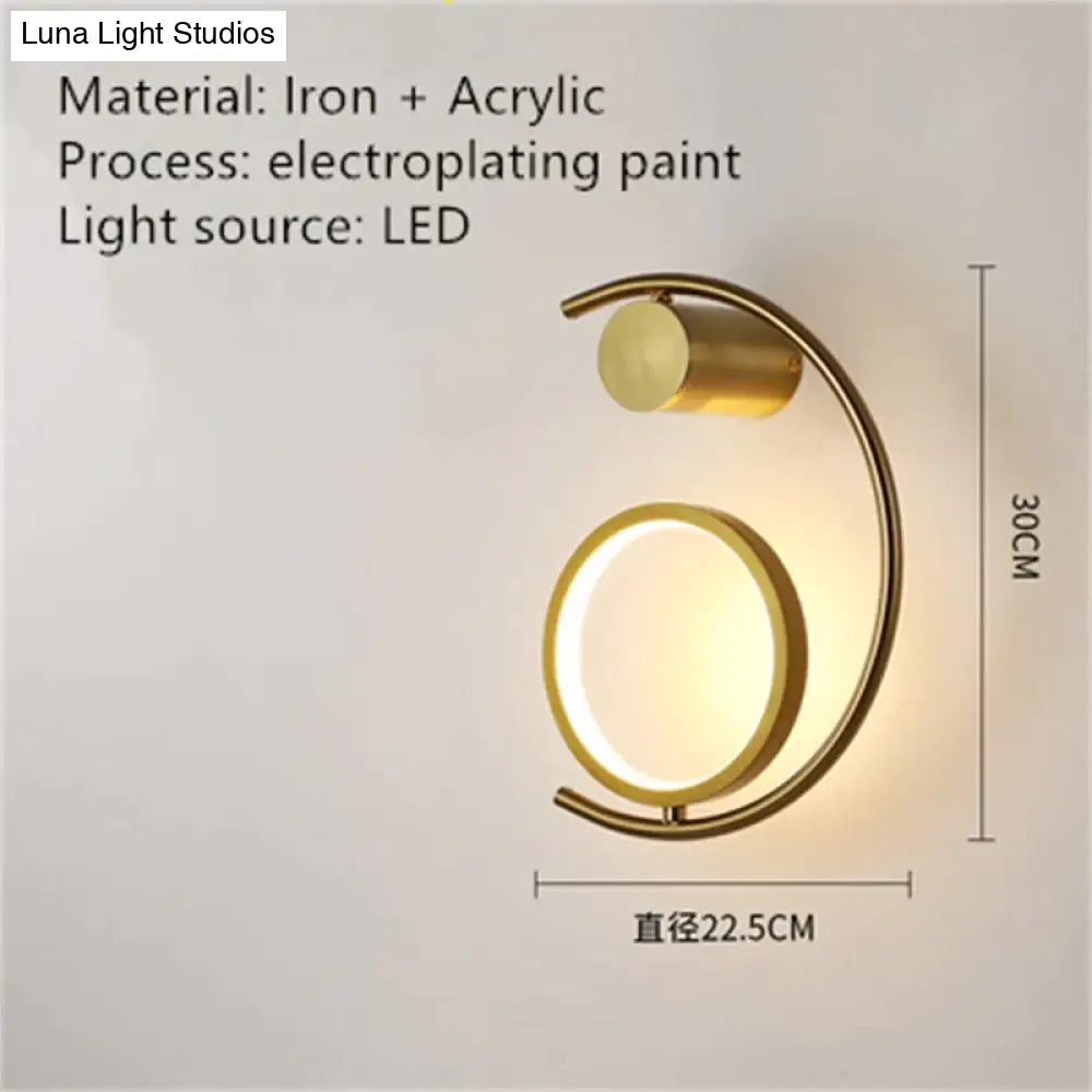 Luxury Creative Led Bedside Wall Lamp Wall Light