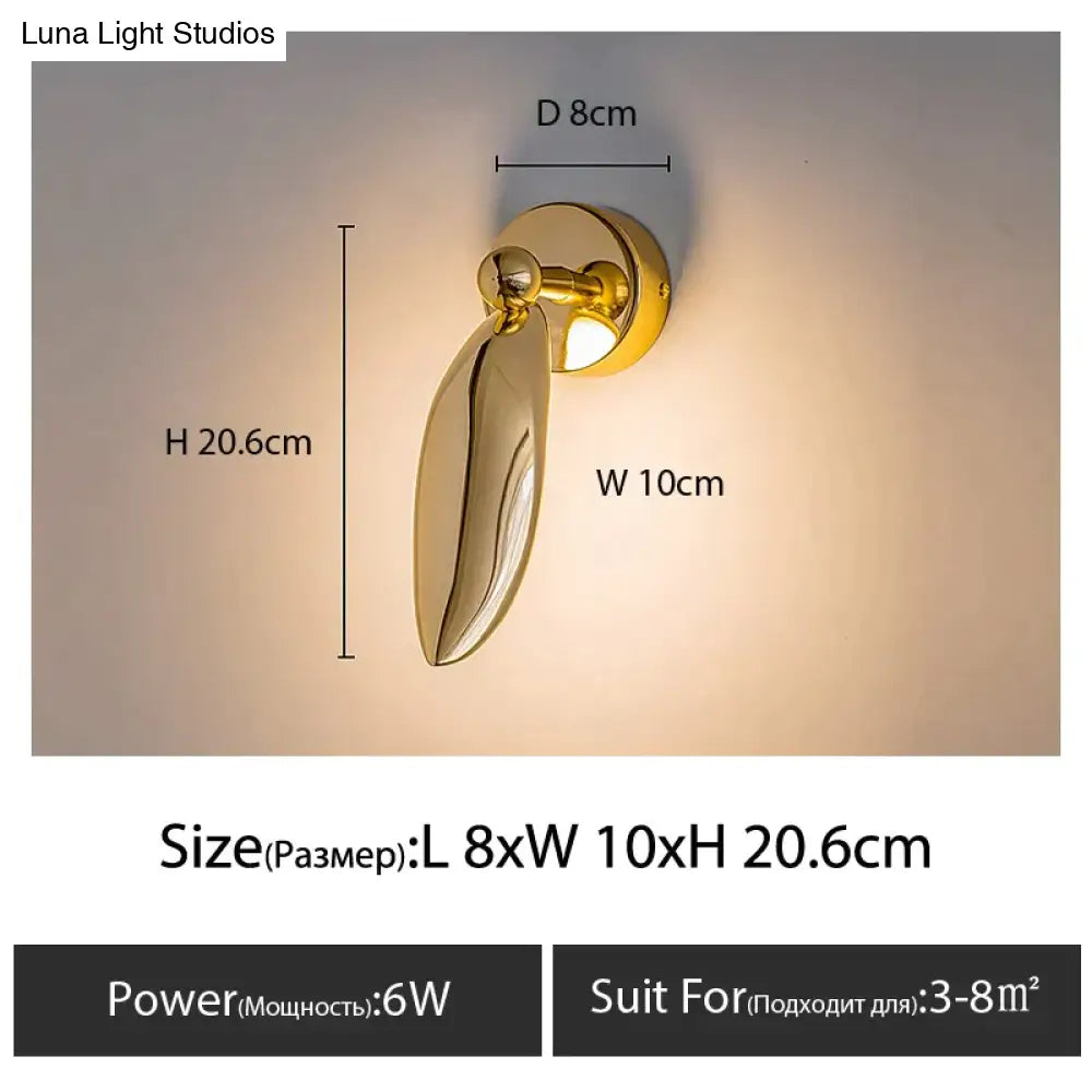 Luxury Minimalist Creative Seagull Wall Lamp For Bedroom Living Room Background Light 1 / Warm Light