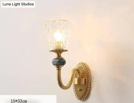 Luxury Nordic Style Bedroom Full Copper Wall Lamp Single / Without Light Source Lamps