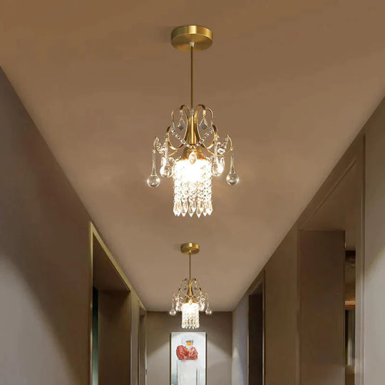 Luxury Single Head Crystal Dining Room Pendant Light