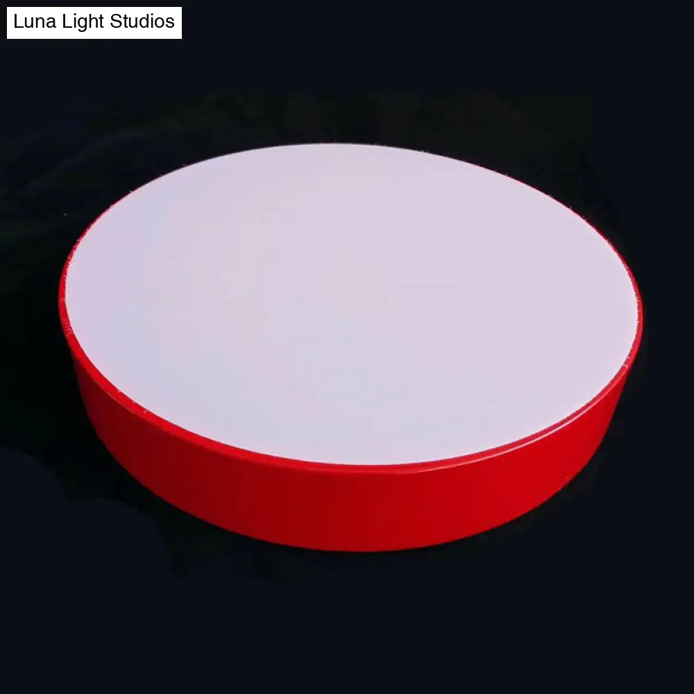 Macaron Acrylic Led Flush Mount Ceiling Light - Kindergarten - Friendly