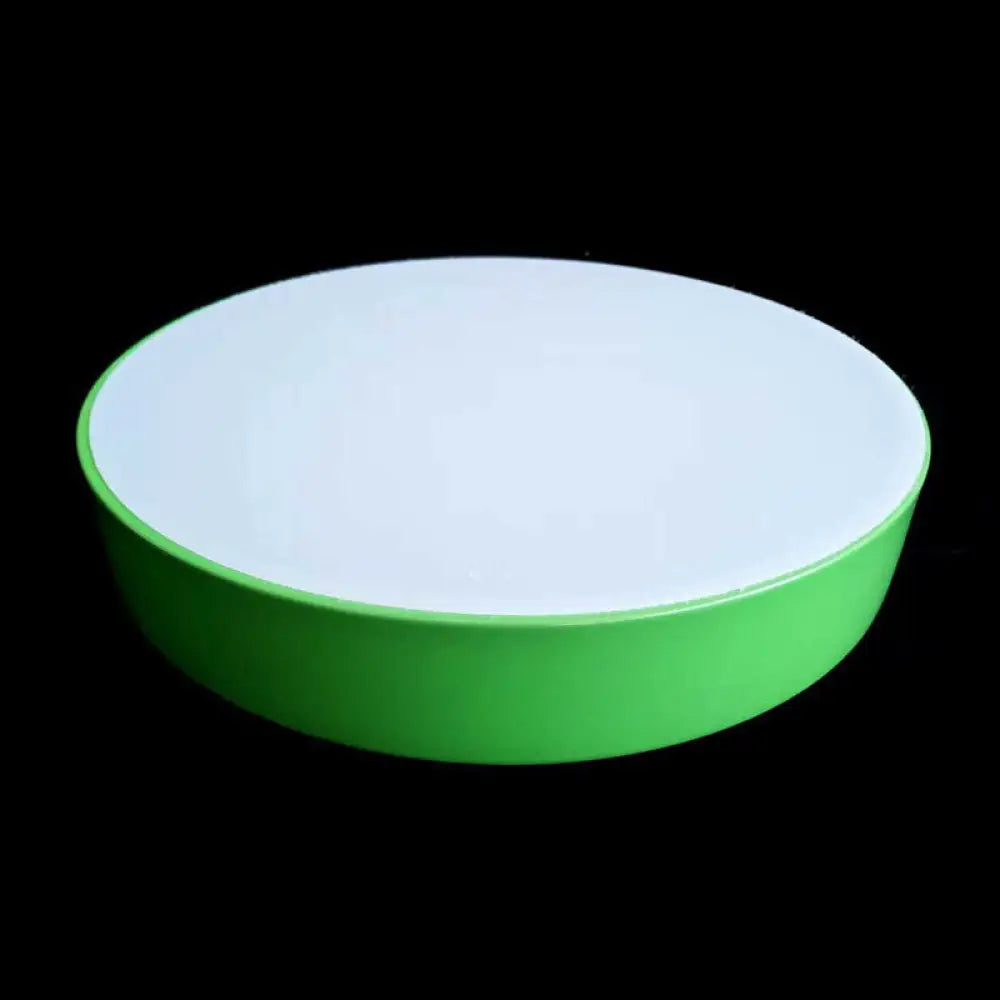 Macaron Acrylic Led Flush Mount Ceiling Light - Kindergarten - Friendly Green / 16’