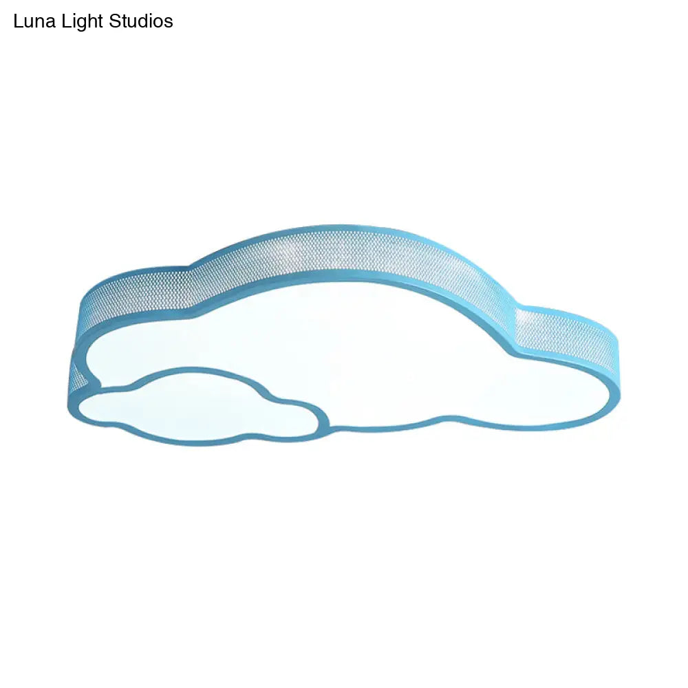 Macaron Flat Cloud Led Ceiling Lamp For Baby Girls Bedroom