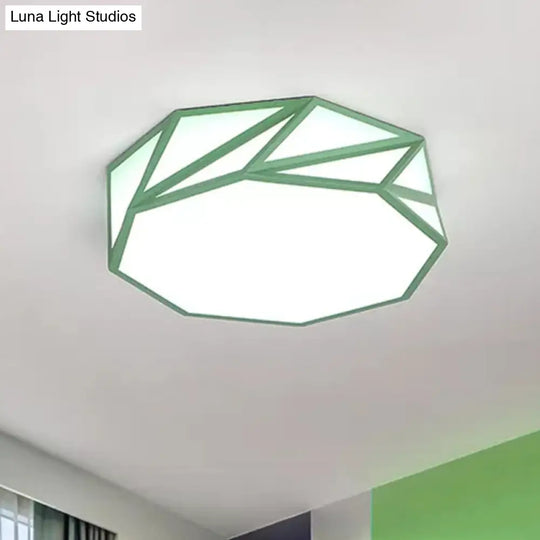 Macaron Led Ceiling Light: Stylish Flushmount For Adult Kid Bedroom