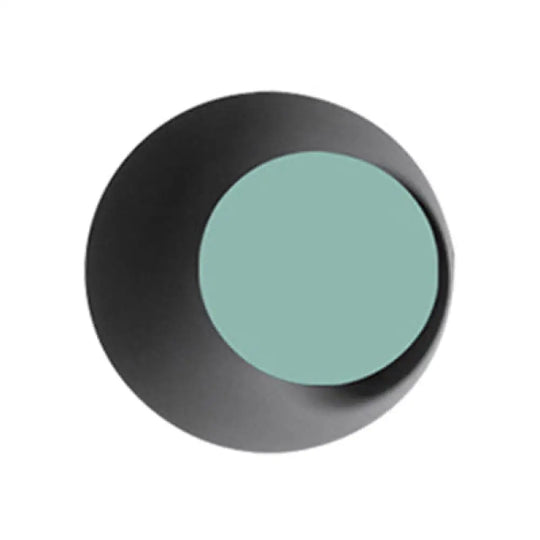 Macaron Led Circle Sconce Light In Black/Grey/Pink - Wall Mount Fixture (10/13 Dia) Green / 10 Grey