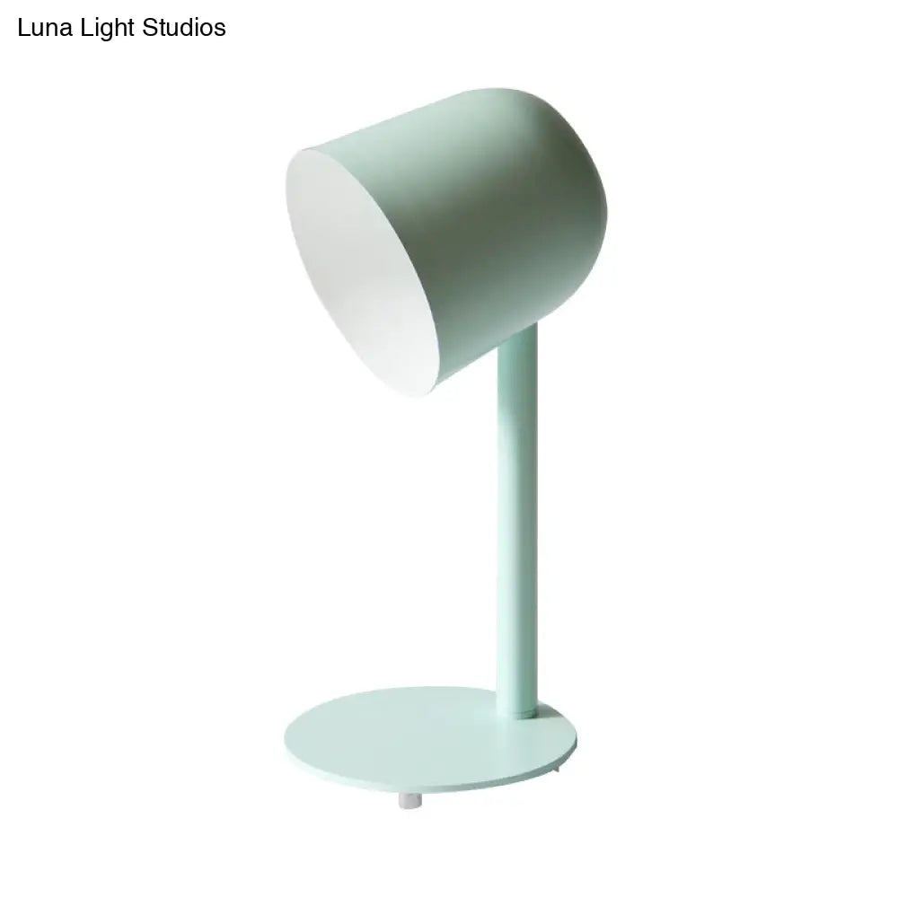 Macaron Loft Desk Lamp - Kindergarten Dormitory Cup Light Sleek Metal Design