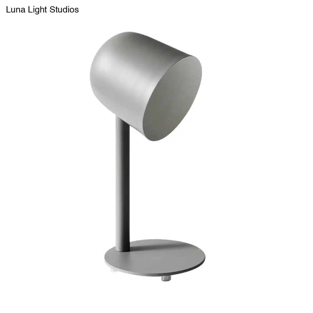 Macaron Loft Desk Lamp - Kindergarten Dormitory Cup Light Sleek Metal Design