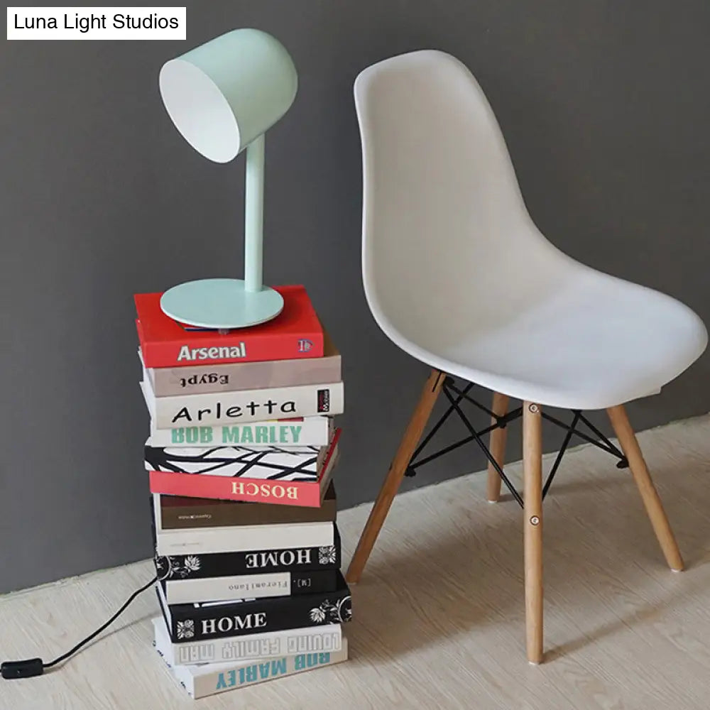 Macaron Loft Desk Lamp - Kindergarten Dormitory Cup Light Sleek Metal Design