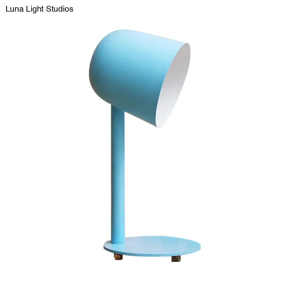 Macaron Loft Desk Lamp - Kindergarten Dormitory Cup Light Sleek Metal Design