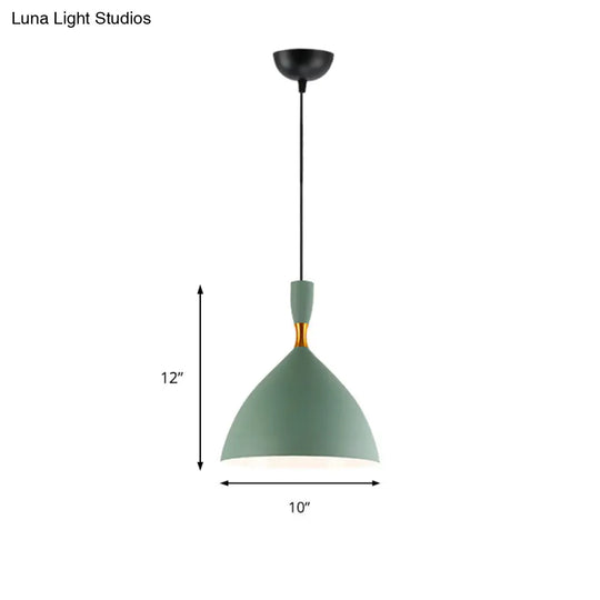 Macaron Loft Suspension Light - Restaurant Cloth Shop Funnel Pendant Lighting Aluminum 1 Head