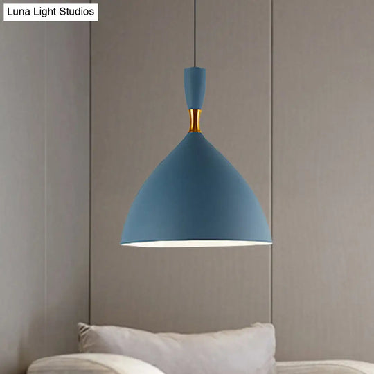 Macaron Loft Suspension Light - Restaurant Cloth Shop Funnel Pendant Lighting Aluminum 1 Head