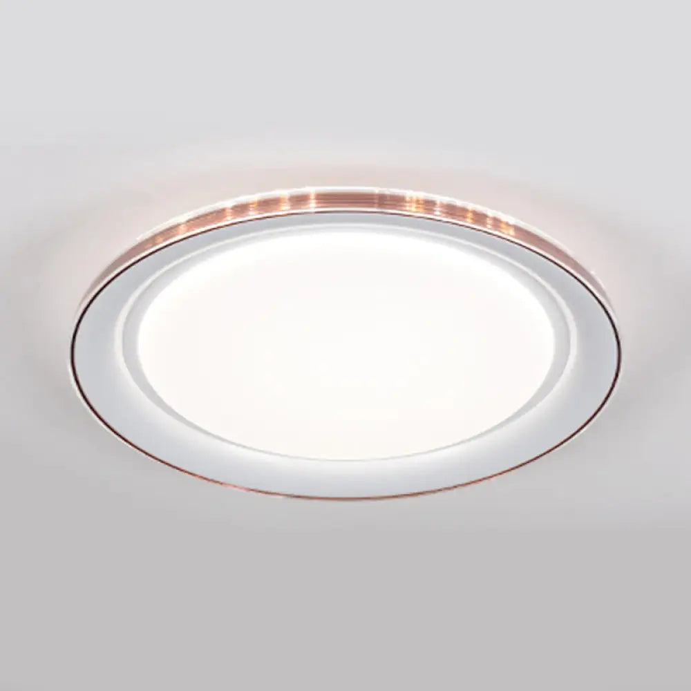 Macaron Modern Ceiling Mount Led Light With Acrylic Undertint - Ideal For Office Brown