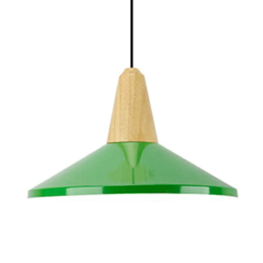 Macaron Pendant Lamp - Aluminum 10/14 Inch Wide Adjustable Cord Living Room Light Green / 14’