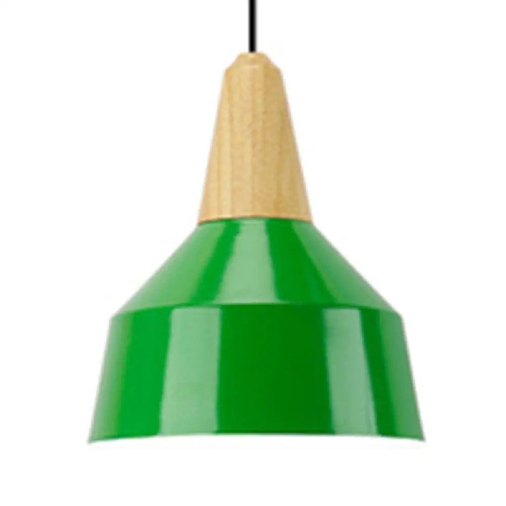 Macaron Pendant Lamp - Aluminum 10/14 Inch Wide Adjustable Cord Living Room Light Green / 10’