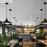 Macaron Style Geometric Pendant Light - Modern Metal Hanging Fixture For Dining Room