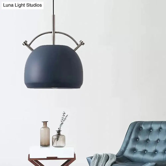 Macaron Style Metal Curved Shade Pendant Lamp For Restaurant And Cafe