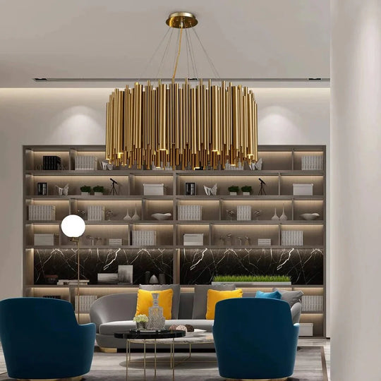 Maddison - Luxury Modern Round Gold Chandelier For Living Room Chandeliers