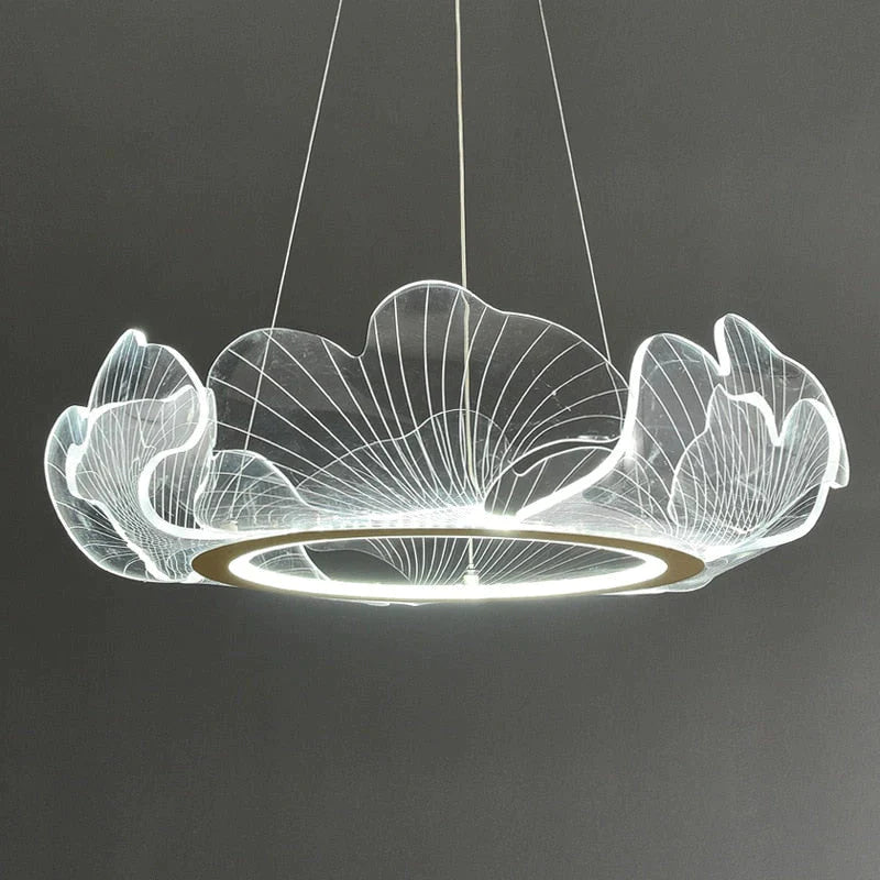 Mancos - Acrylic Leaves Led  Modern  Chandelier