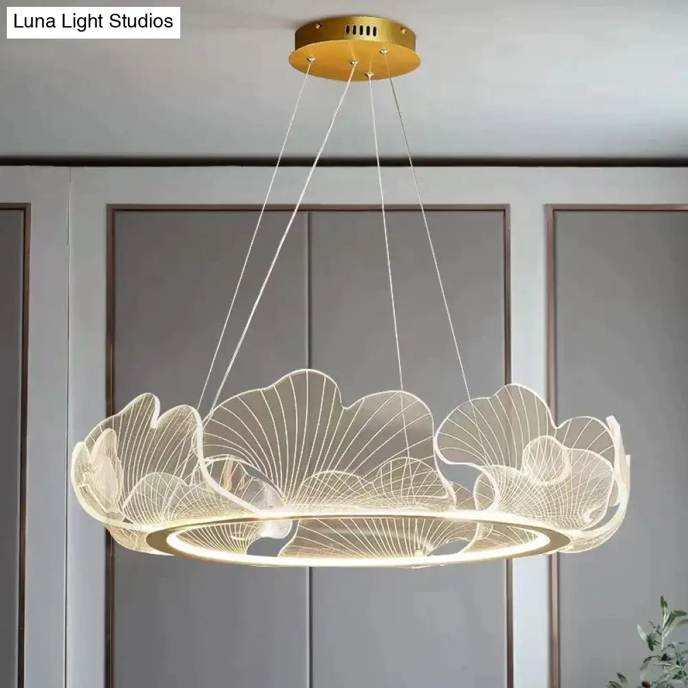 Mancos - Acrylic Leaves Led Modern Chandelier Chandelier