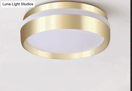 Mara-Modern Minimalist Gateway Round Gold Led Small Ceiling Lamp